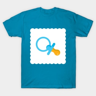 Baby Boy Gender Reveal Blue Pacifier T-Shirt